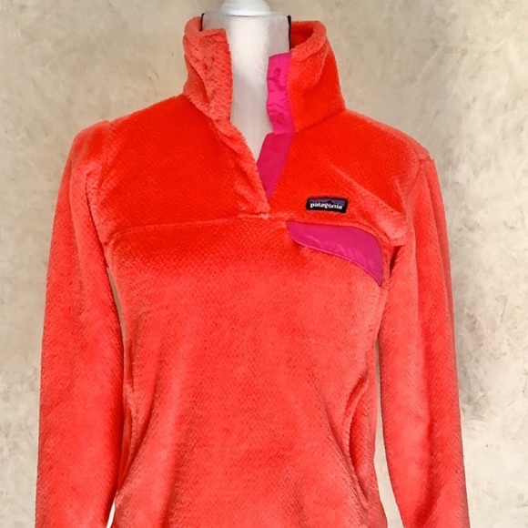 PATAGONIA Lightweight Synchilla Snap-T RE-TOOL Pullover Fleece Color Block M - Picture 2 of 13